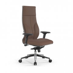 Кресло руководителя Мetta L 1m 46/4D Infinity Easy Clean MPES Комплект 2 Светло-коричневое