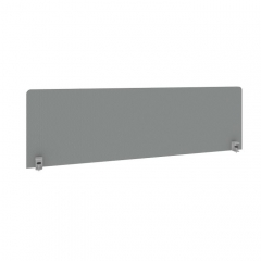 Экран тканевый для стола L1600мм Metal System Б.ТЭКР-4 Серый